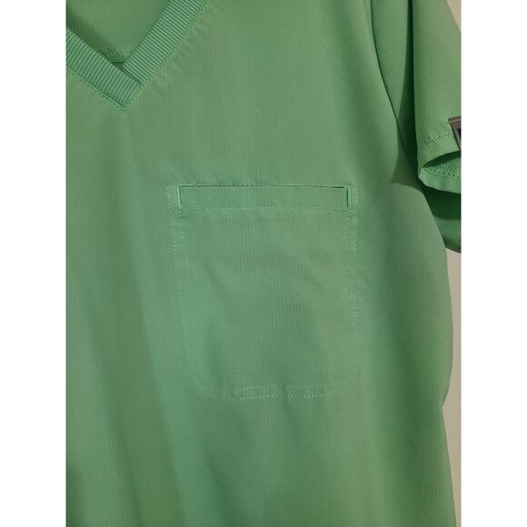 Cherokee uniforms medium women's mint scrub top - Picture 2 of 8